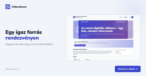 Egy tartalomforrás rendezvényen: hogyan szervezd  a rendezvény információit