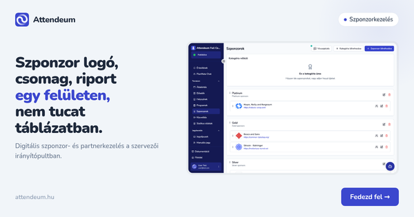 Szponzor- és partnerkezelés digitálisan: egy felület a logótól a riportig
