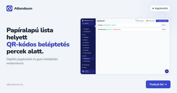 Jegykezelés és beléptetés digitalizálása: QR-kód a papíralapú lista helyett